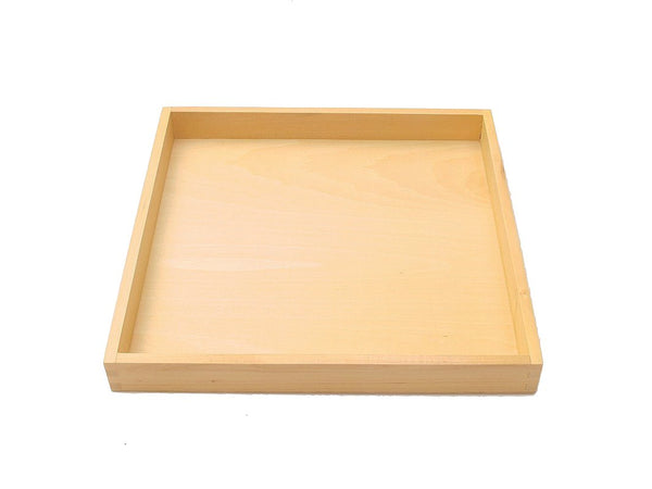 Montessori Material Tray for 9 Wooden Thousand Cubes – Pink Montessori
